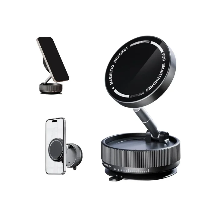 K10A KATLANABİLİR 360 DERECE HER YÖNE DÖNEBİLİR VACUM MAGNETİC ARAÇ TUTUCU TELEFON STANDI KİLİTLİ VAKUM VE 5 KG TAŞIMA KAPASİTELİ MIKNATIS İLE HEM ŞIK VE KALİTELİ HEM DE SAĞLAM VE ÇOK GÜÇLÜ