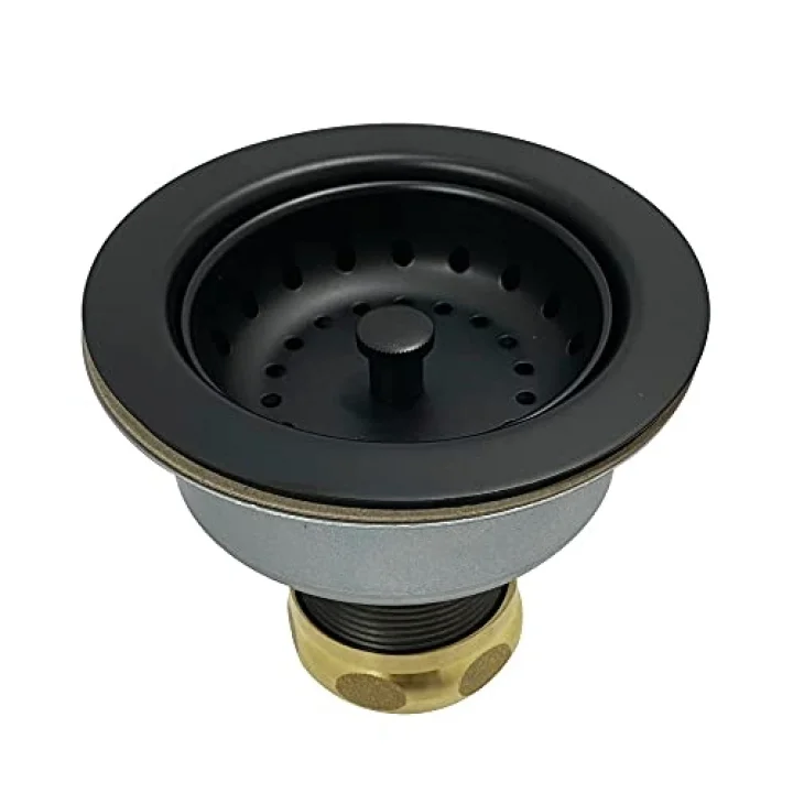 K112MB Tacoma Mutfak Lavabo Sepeti Süzgeç, Mat Siyah 4,44 x 4,44 x 3,81