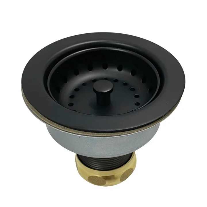 K112MB Tacoma Mutfak Lavabo Sepeti Süzgeç, Mat Siyah 4,44 x 4,44 x 3,81