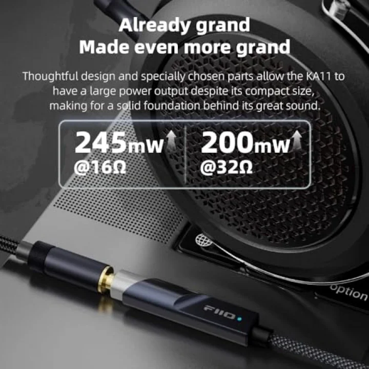 KA11 USB C - 3.5mm Ses Adaptörü 32bit/384 KHz, USB Tip C Dongle HiFi DAC Amplifikatör Android/iOS/Windows/Mac için (Gümüş, TC)
