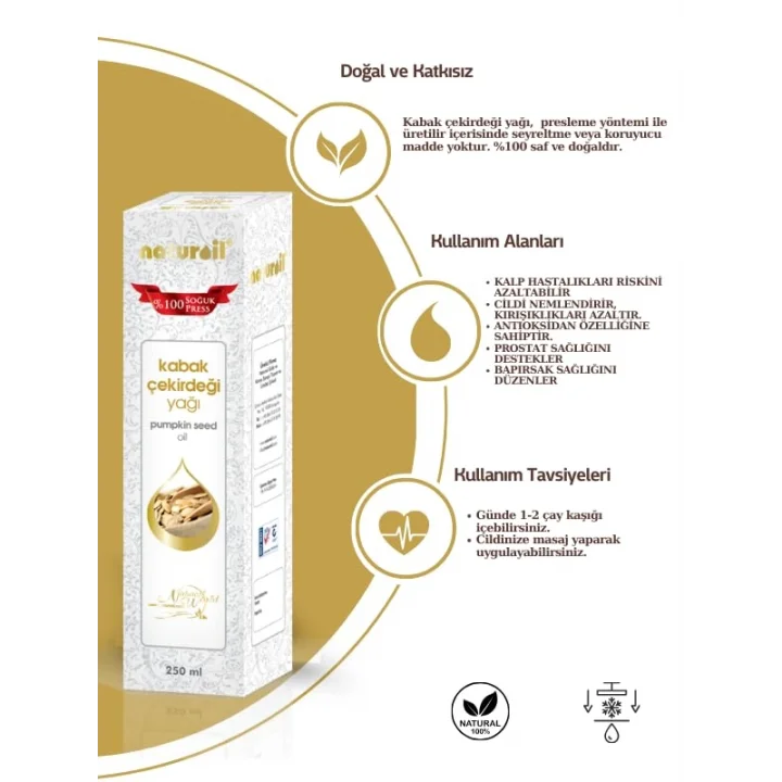 KABAK ÇEKİRDEĞİ YAĞI 250 ML