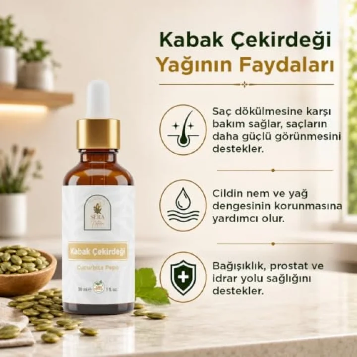 Kabak Çekirdeği Yağı 30 ml.%100 Saf