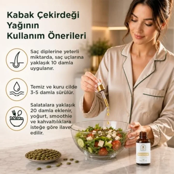Kabak Çekirdeği Yağı 30 ml.%100 Saf
