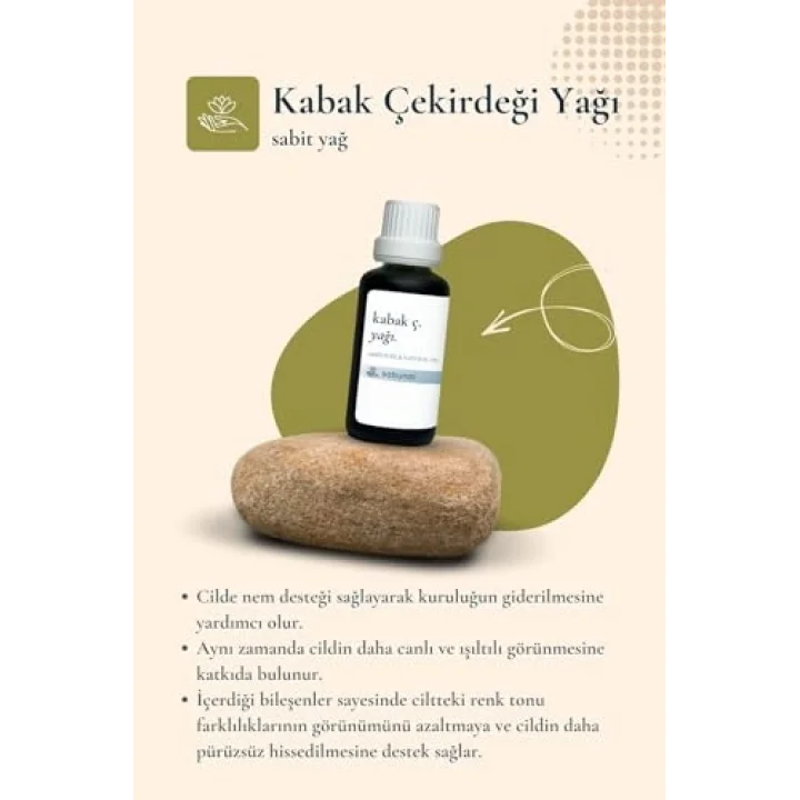 Kabak Çekirdeği Yağı 30 ml - Soğuk Sıkım