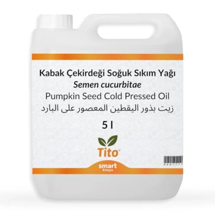 Kabak Çekirdeği Yağı Soğuk Sıkım 5 lt