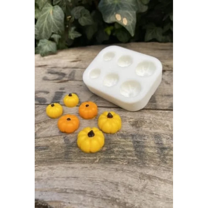 Kabak Mini Altılı Mum Kalıbı (Silikon)