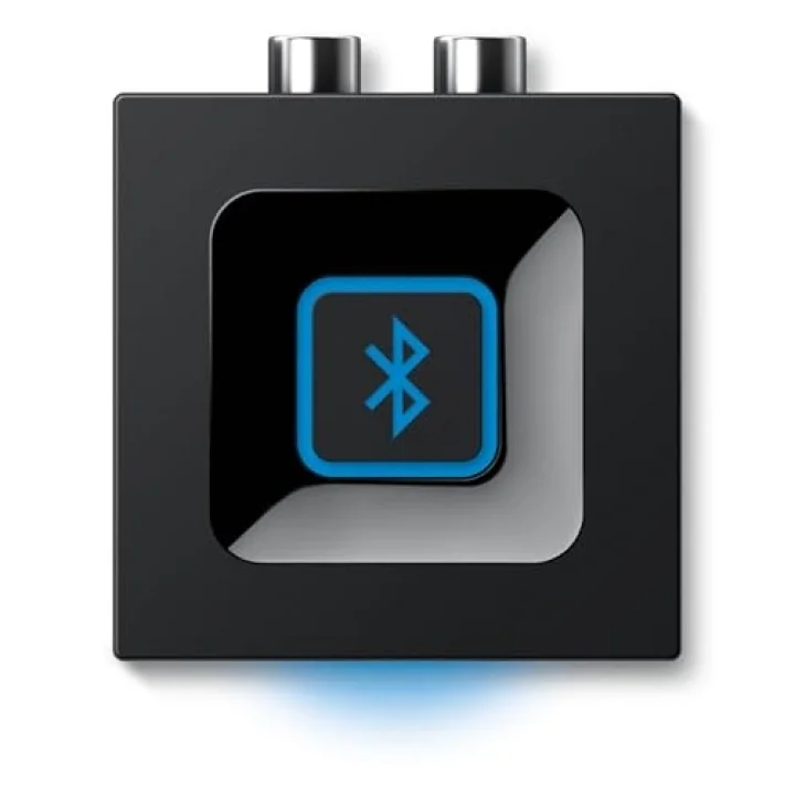 Kablosuz Bluetooth Adaptör, PC/Mac/Akıllı Telefon/Tablet/AV Alıcısı için Bluetooth Adaptörü, Tek Tuşla Kolay Eşleştirme, Çoklu Erişim Özelliği, 3,5 mm Ses ve RCA Çıkışları, Siyah/Mavi | Bluetooth A...