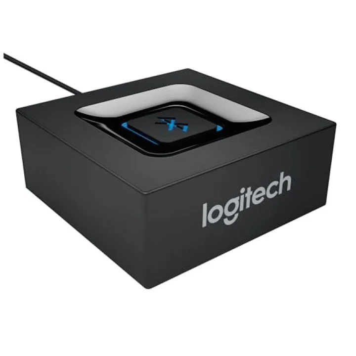 Kablosuz Bluetooth Adaptör, PC/Mac/Akıllı Telefon/Tablet/AV Alıcısı için Bluetooth Adaptörü, Tek Tuşla Kolay Eşleştirme, Çoklu Erişim Özelliği, 3,5 mm Ses ve RCA Çıkışları, Siyah/Mavi | Bluetooth A...