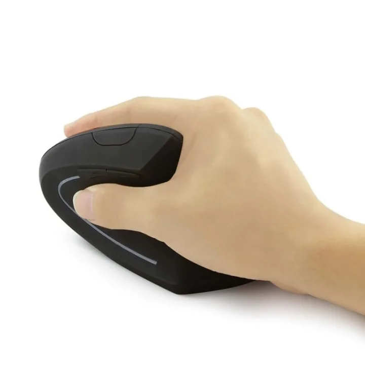 Kablosuz Optik Ergonomik Dikey Mouse 1600 DPI Dizüstü, Masaüstü, Yoğun kullanım