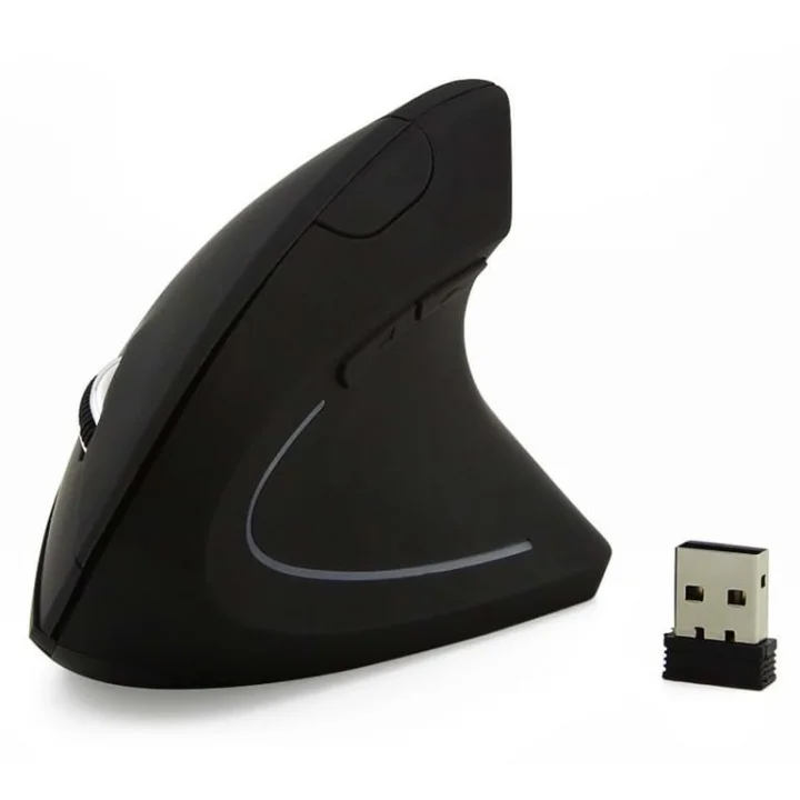 Kablosuz Optik Ergonomik Dikey Mouse 1600 DPI Dizüstü, Masaüstü, Yoğun kullanım