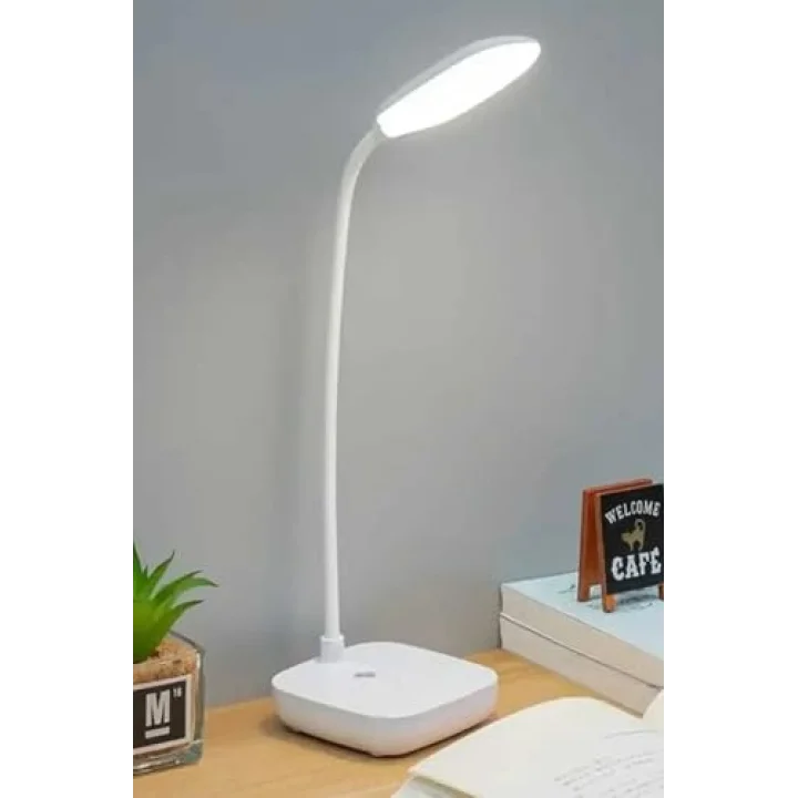 Kablosuz Şarjlı Dokunmatik Üç Renk LED Masa Lambası Ders Çalışma Okuma Işığı Dimmer Ayarlı WB-01