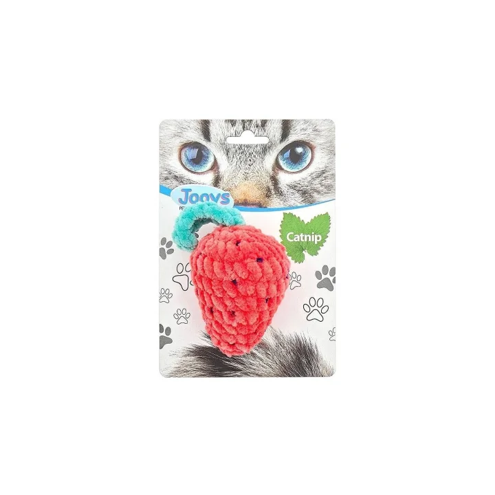 Kadife Çilek Kedi Oyuncağı