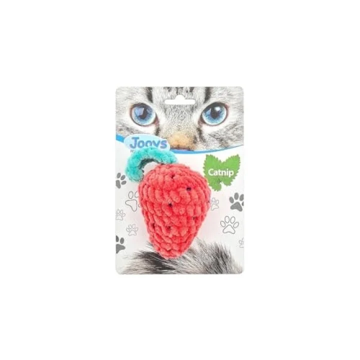 Kadife Çilek Kedi Oyuncağı