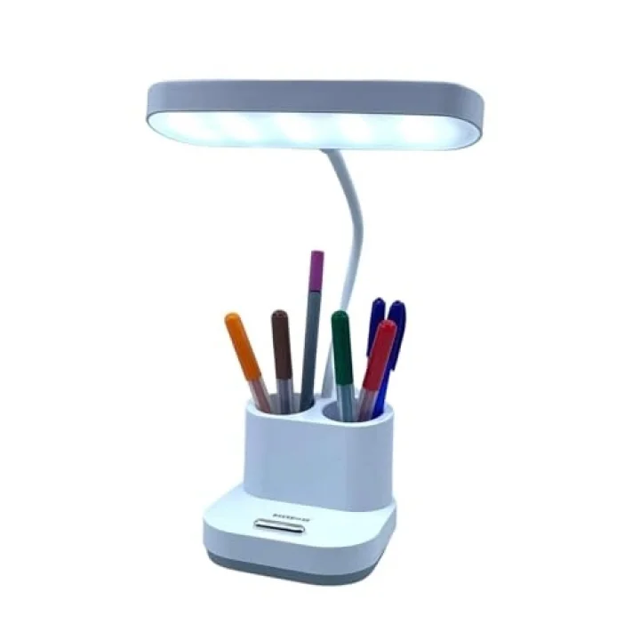 ® Kalemlikli USB Şarjlı Dokunmatik 3 Kademeli 360 Derece Dönebilen Özel Göz Korumalı led Lityum Masa Lambası