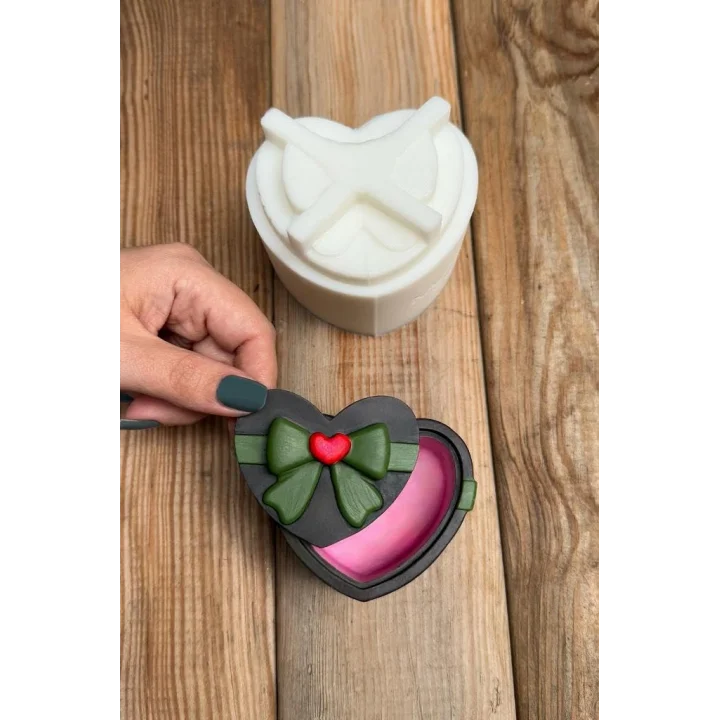 KALP PAKET Kapaklı Silikon Kap Kalıbı