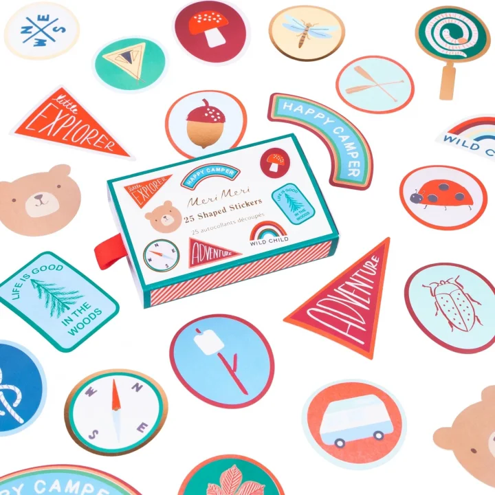 Kamp Die-Cut Stickers - 25 Adet