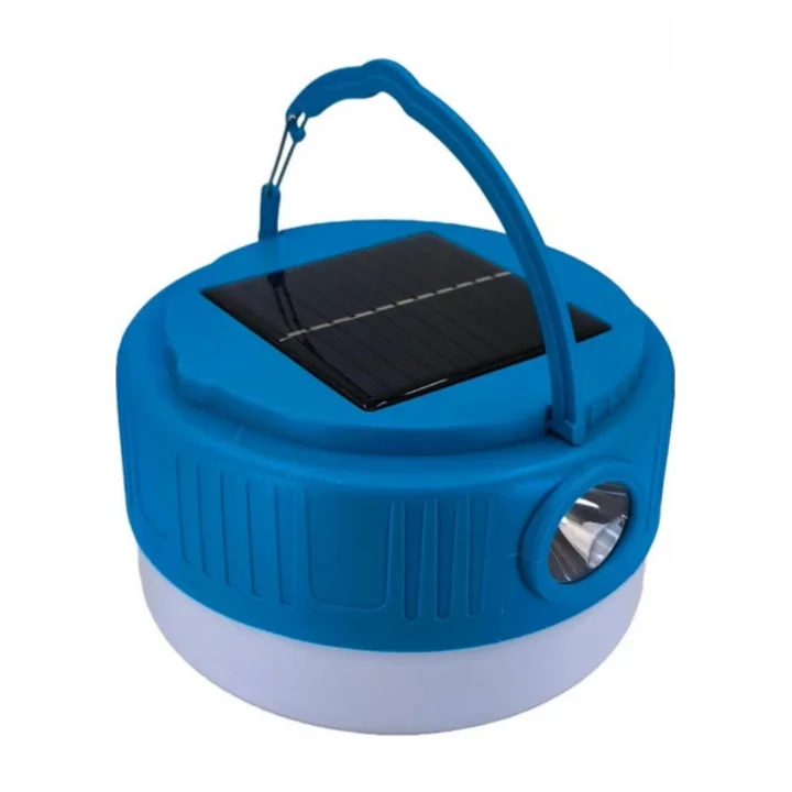 Kamp Lambası Solar Şarjlı El Feneri USB Type-C Şarj Çıkışlı Power Bank Özellikli