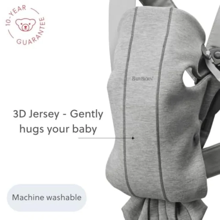 Kanguru Mini 3D Cotton Jersey/Light Grey, Gri