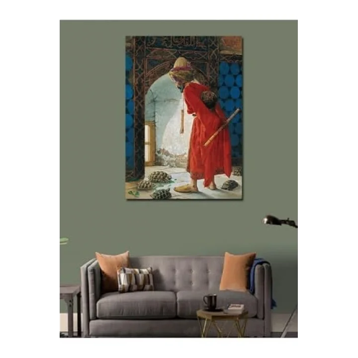 Kanvas Tablo Kaplumbağa Terbiyecisi, 50cm x 70cm