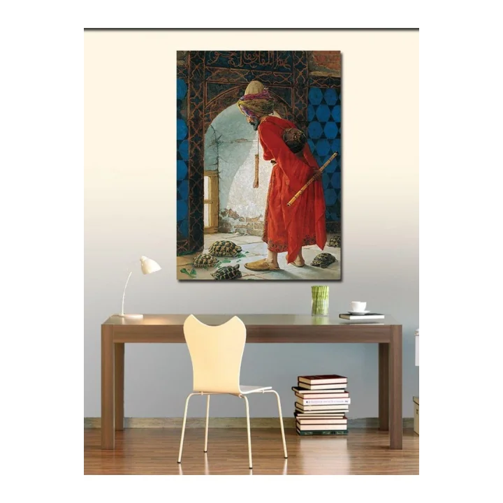 Kanvas Tablo Kaplumbağa Terbiyecisi, 50cm x 70cm