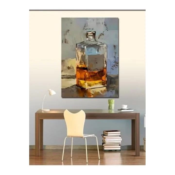 Kanvas Tablo Viski Şişesi 100 X 140 Cnvsdkey-117244-100-140