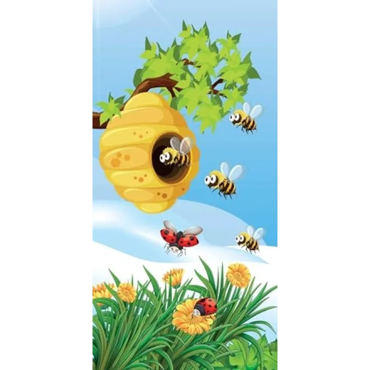 Kapı Giydirme Kapı Sticker Folyosu Arı Kovan