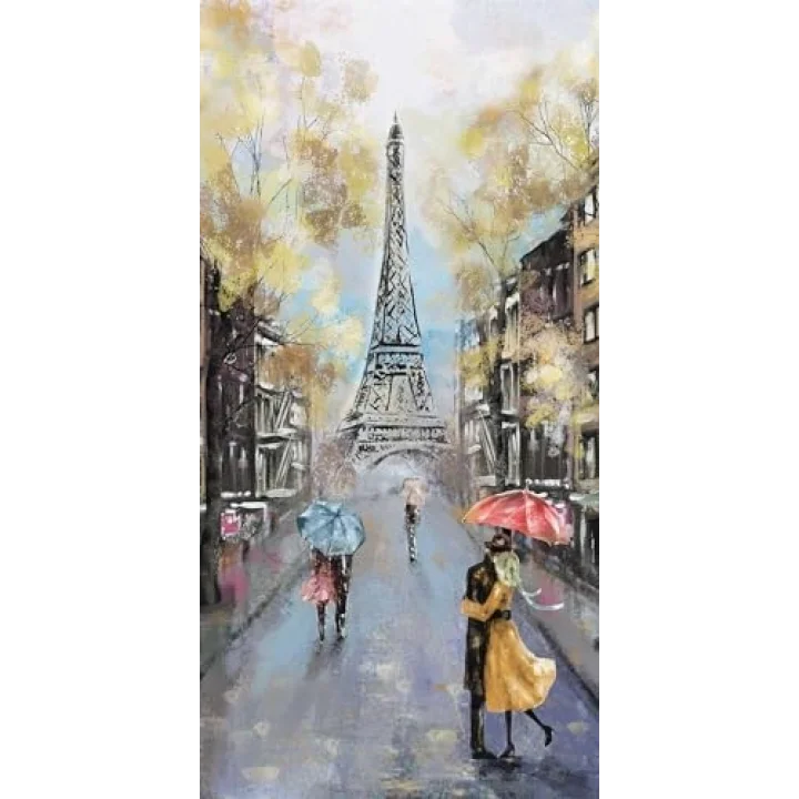 Kapı Giydirme Kapı Sticker Folyosu Paris Sarı Yağlıboya