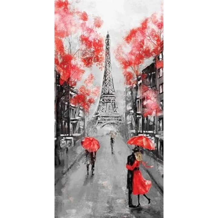Kapı Giydirme Kapı Sticker Folyosu ParisYağlıboya