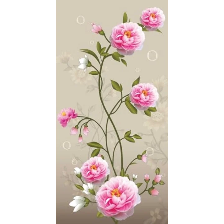 Kapı Giydirme Kapı Sticker Folyosu Pembe Gül