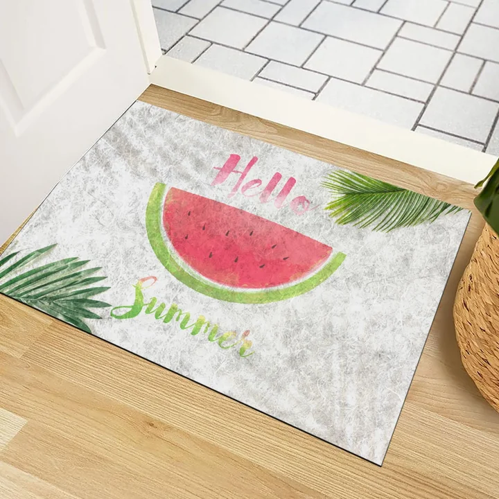 Kapı Önü Paspası - Modern ve Şık Kapı Paspası | Ev, Ofis ve Dış Mekân Kullanımı İçin (Hello Summer) 45x65