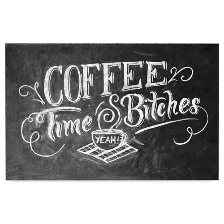 Kapı Önü Paspası - Modern ve Şık Kapı Paspası | Ev, Ofis ve Dış Mekân Kullanımı İçin (Latte) (Caffe Time Bitc..) 45x65