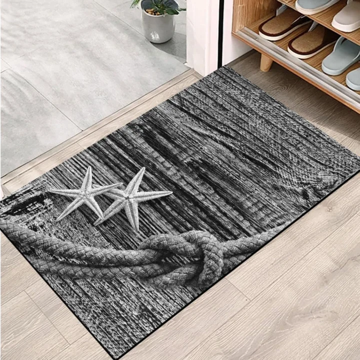 Kapı Önü Paspası - Modern ve Şık Kapı Paspası | Ev, Ofis ve Dış Mekân Kullanımı İçin (Marine) 45x65