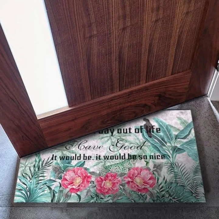 Kapı Önü Paspası - Modern ve Şık Kapı Paspası | Ev, Ofis ve Dış Mekân Kullanımı İçin (One Nice Day) 45x65