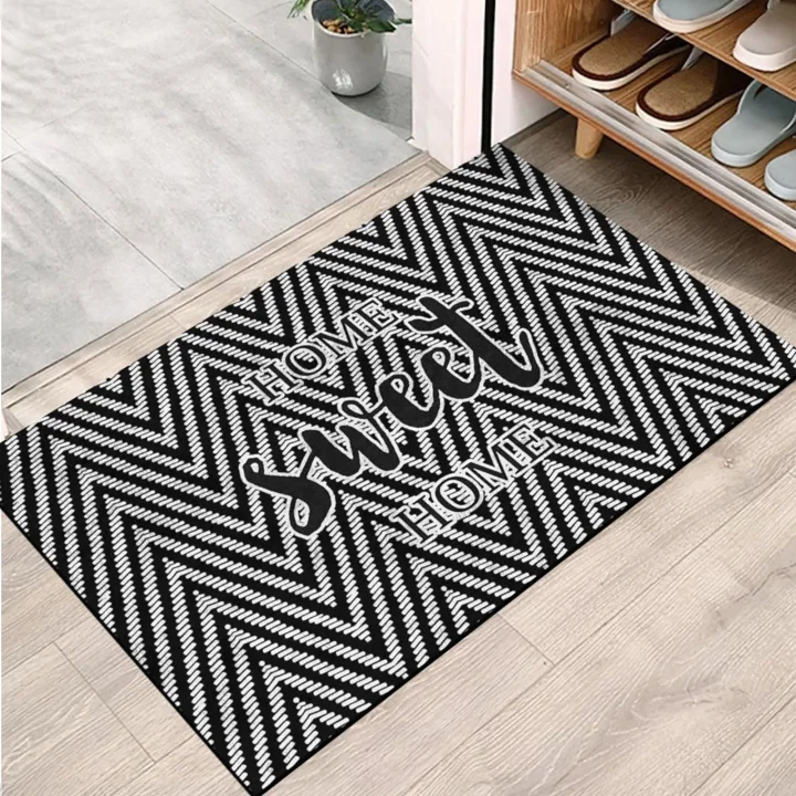 Kapı Önü Paspası - Modern ve Şık Kapı Paspası | Ev, Ofis ve Dış Mekân Kullanımı İçin (Sweet Chevron) 45x65