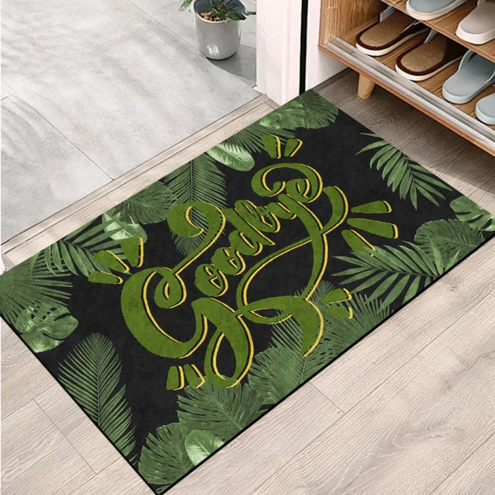 Kapı Önü Paspası - Modern ve Şık Kapı Paspası | Ev, Ofis ve Dış Mekân Kullanımı İçin (Tropical Goodbye) 45x65