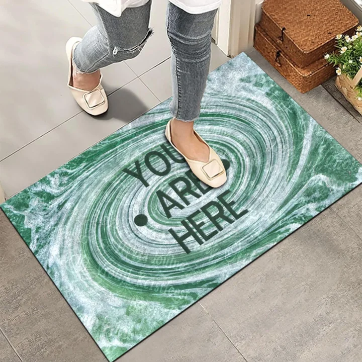 Kapı Önü Paspası - Modern ve Şık Kapı Paspası | Ev, Ofis ve Dış Mekân Kullanımı İçin (Your Here) 45x65