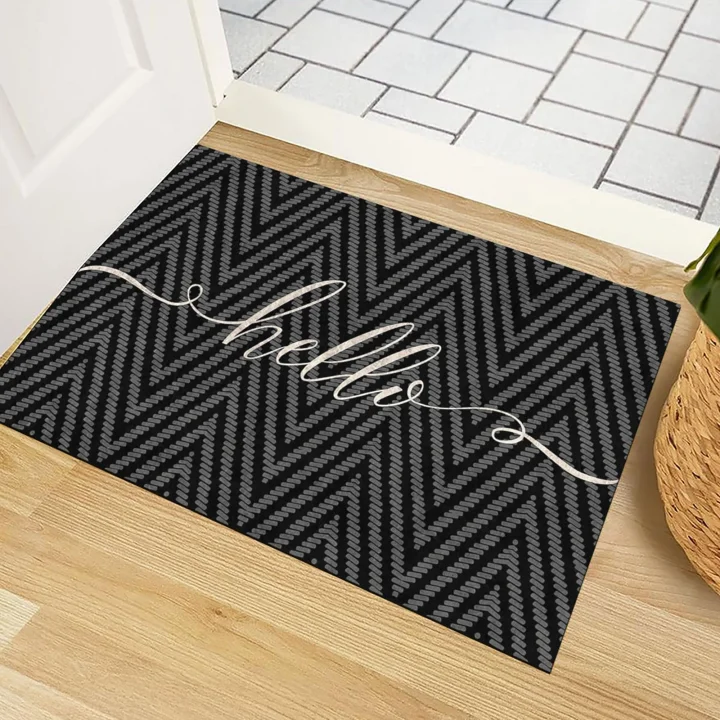 Kapı Önü Paspası - Modern ve Şık Kapı Paspası | Ev, Ofis ve Dış Mekân Kullanımı İçin (ZigZag Home) 45x65