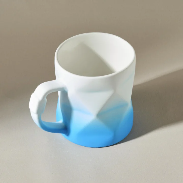 Karaca Soft Touch Geo Kupa 450 Ml Mavi