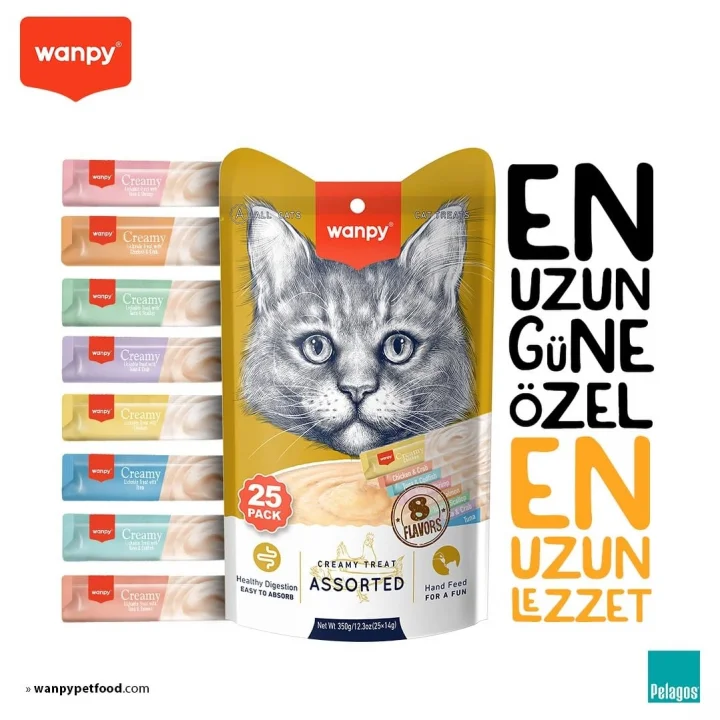 Karışık Sıvı Kedi Ödülü 25x14 gr