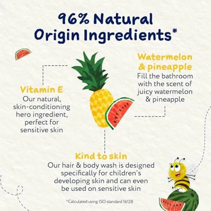 Karpuz ve Ananas Özlü Çocuk Saç ve Vücut Şampuanı 250 ml