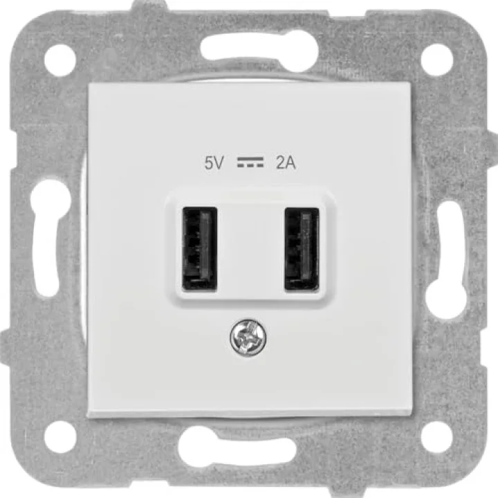 Karre Beyaz USB Priz 5V 2A