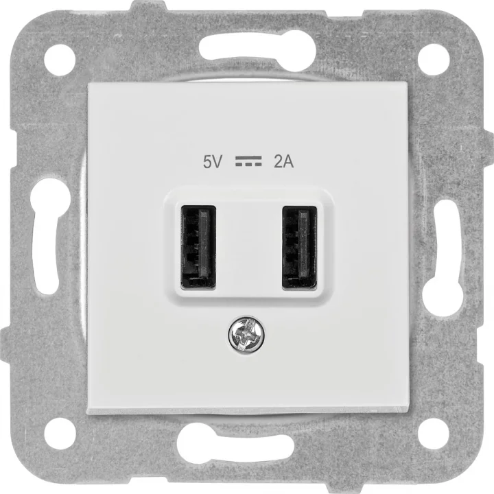 Karre Beyaz USB Priz 5V 2A