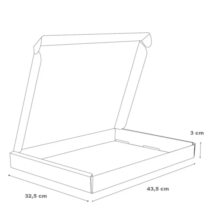 Karton Kutu - 44 x 33 x 3 cm 25 adet