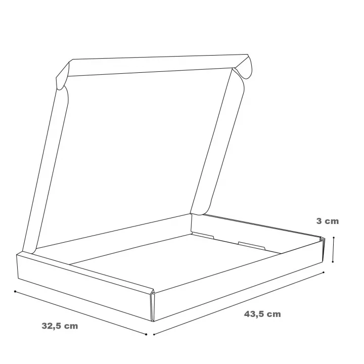 Karton Kutu - 44 x 33 x 3 cm 25 adet