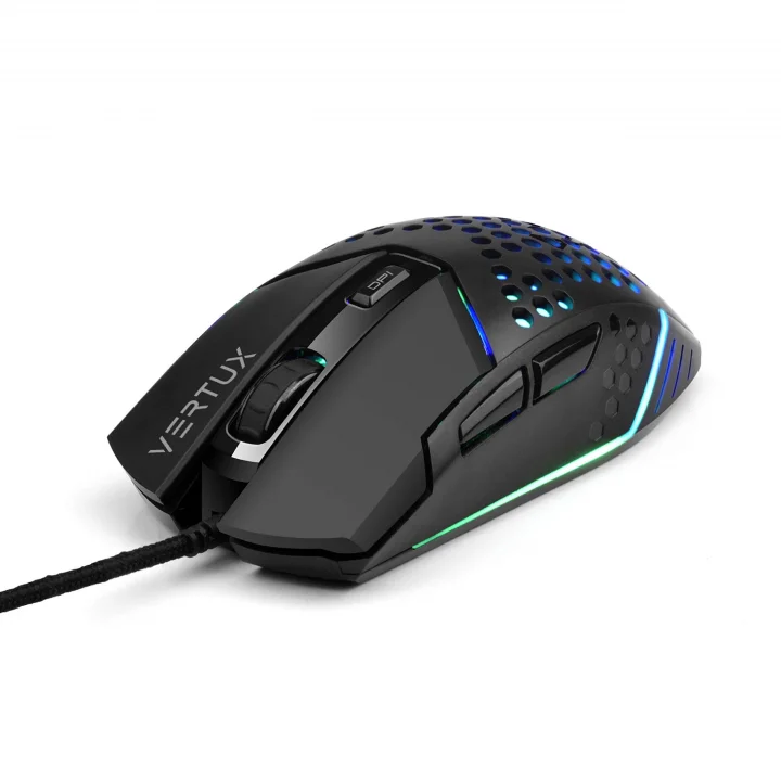 Katana, 6 tuşlu altıgen kabuk, kablolu RGB oyun faresi