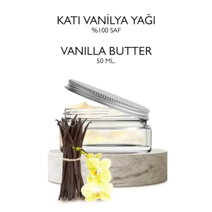 Katı Vanilya Yağı 50 ml. Saf Vanilya Yağı Vanilla Butter