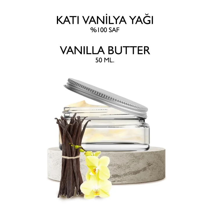 Katı Vanilya Yağı 50 ml. Saf Vanilya Yağı Vanilla Butter