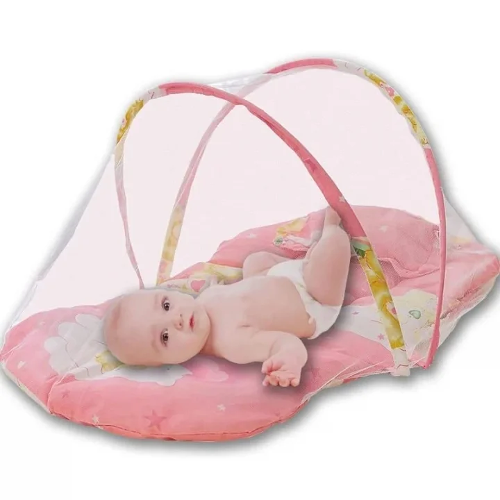Katlanabilir Bebek Cibinlik Sineklik Seti, 92 cm - Pembe