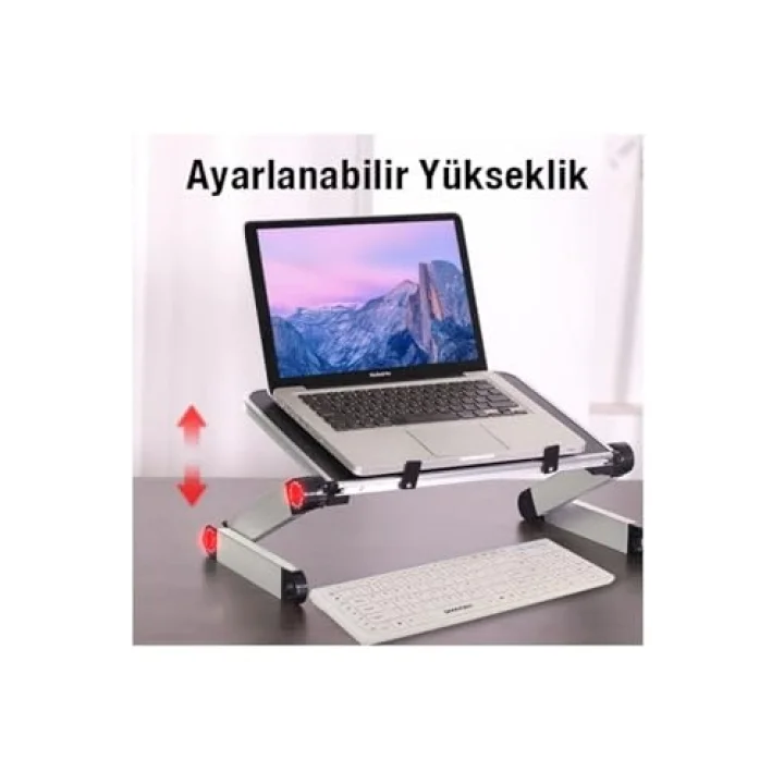 Katlanabilir Dizüstü Bilgisayar/Laptop Tablet Standı Fanlı