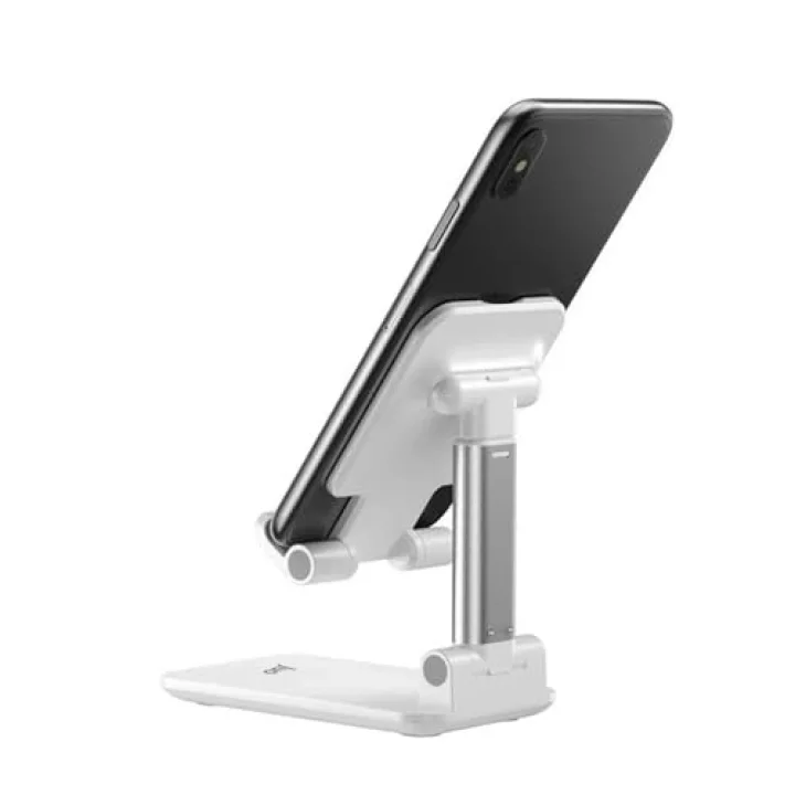 Katlanabilir Masaüstü Telefon Standı Beyaz